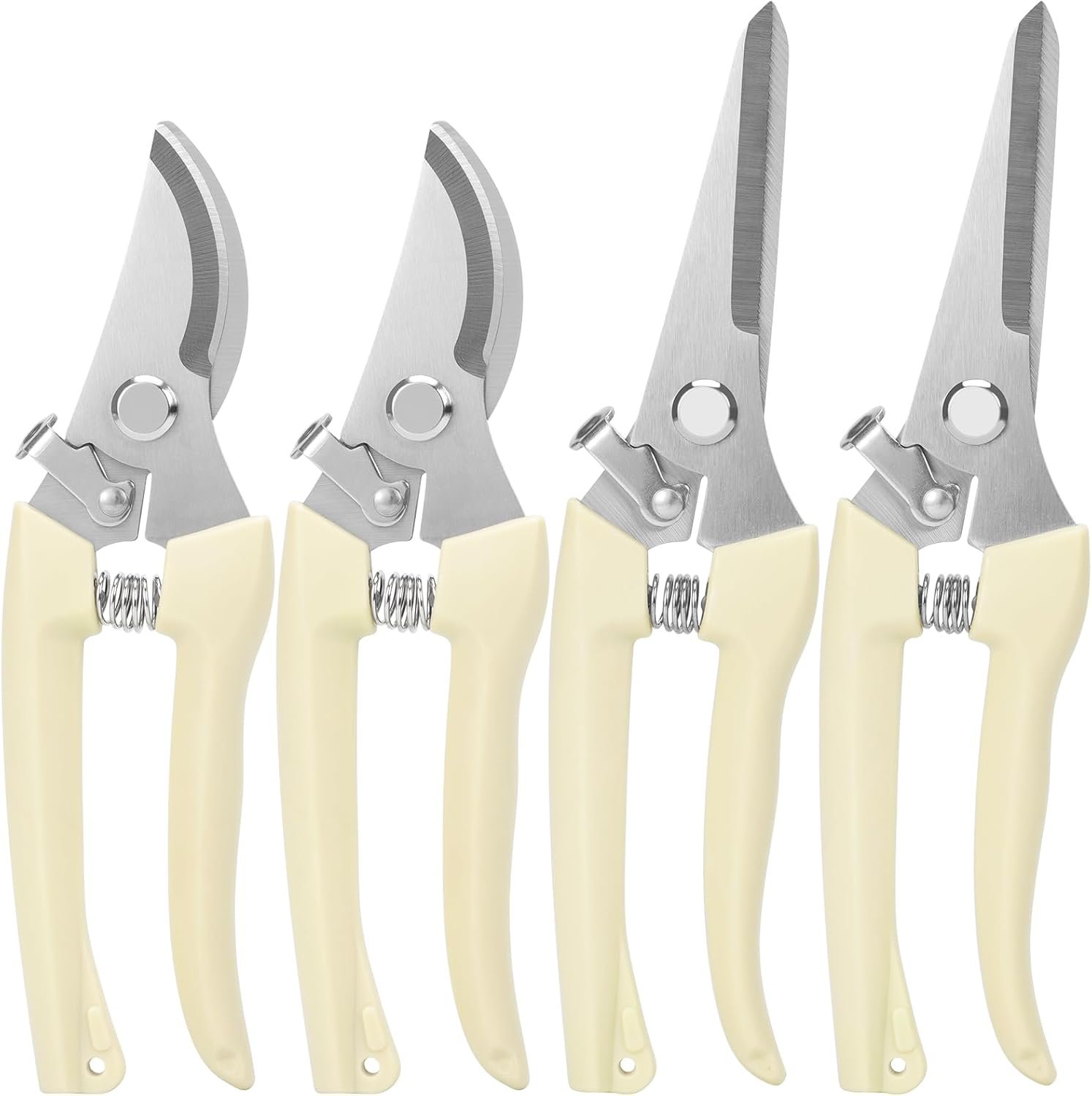 4 Pack Pruning Shears Stainless Steel Garden Shears