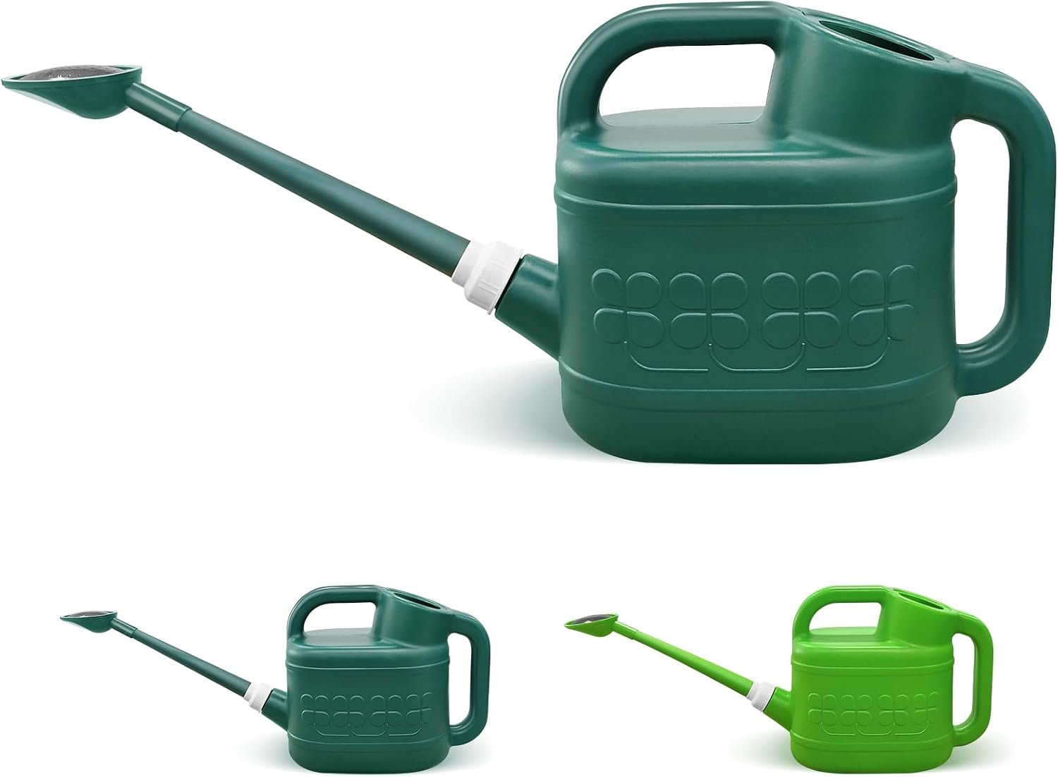 Watering Can for Outdoor Plants with Removable Long Spout and Sprinkler Head