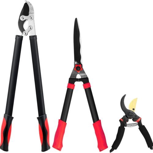 Loppers Hedge Shears and Pruners Combo Set