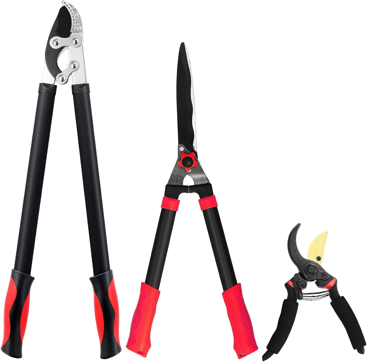 Loppers Hedge Shears and Pruners Combo Set