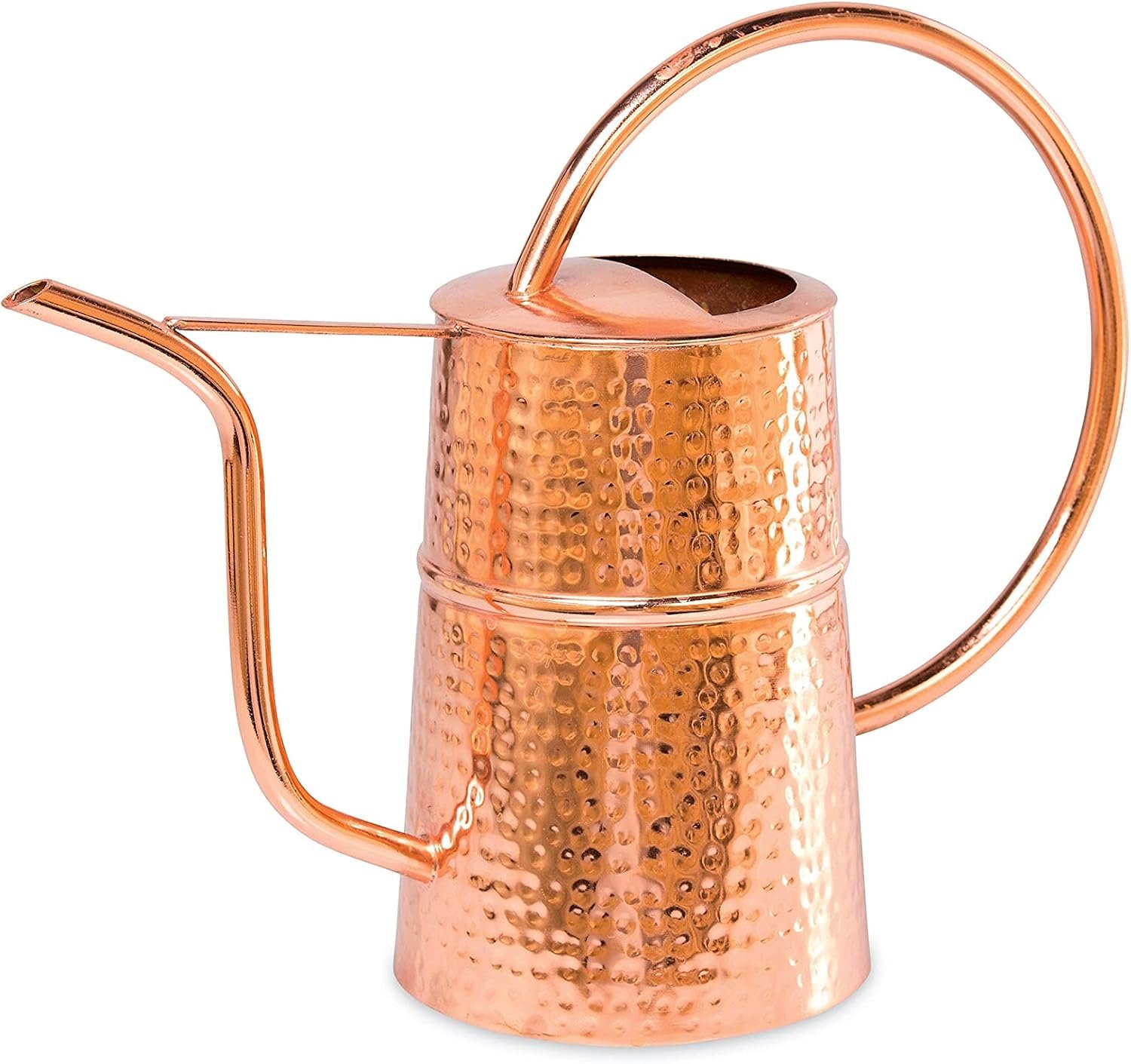 Copper Plated Indoor Watering Can with Easy Pour Curved Spout for Houseplants Succulents Seeds and Herbs