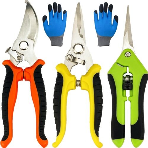 Pruning Shears 4 Pack Garden Shears with Gloves