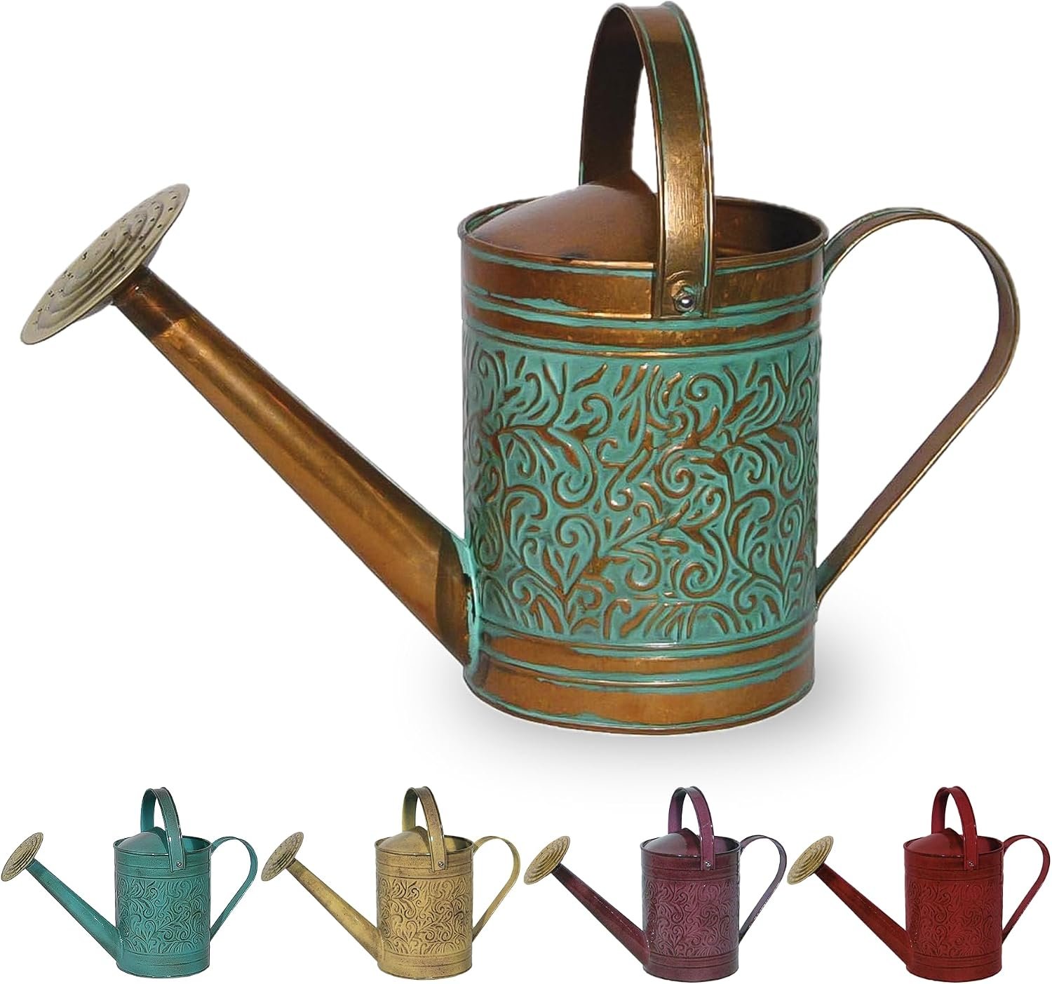 Vintage Copper Metal Watering Can