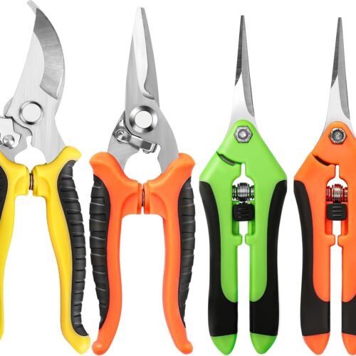 4 Pack Garden Pruning Shears Stainless Steel
