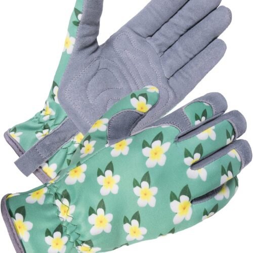Ultra-Soft Premium Genuine Deerskin Suede Women's Gardening Gloves with Padded Comfort Fit